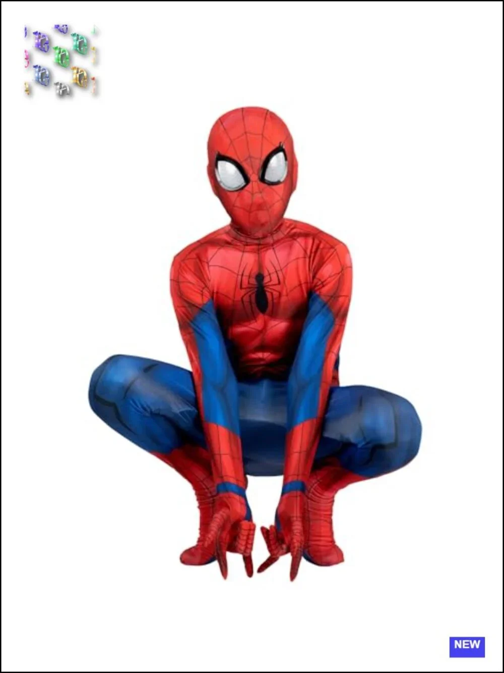 Marvel Spider-Man Youth Deluxe Zentai Costume Two-Way Stretch Spandex with